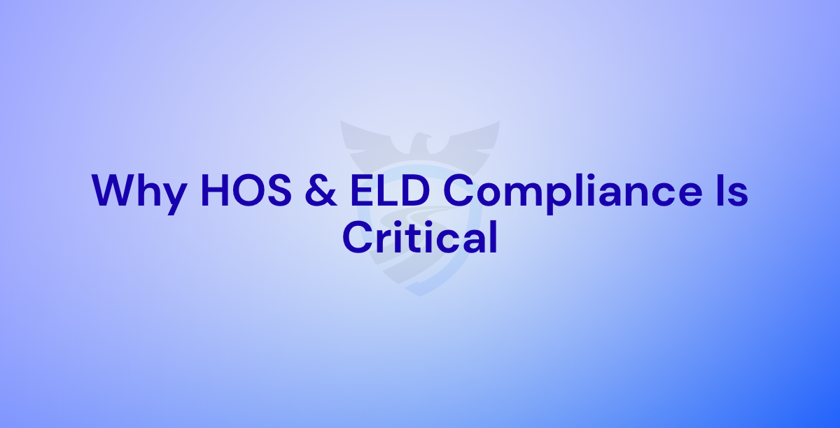 ELD and HOS compliance helps prevent accidents, reduces audit risk, and protects drivers and carriers.