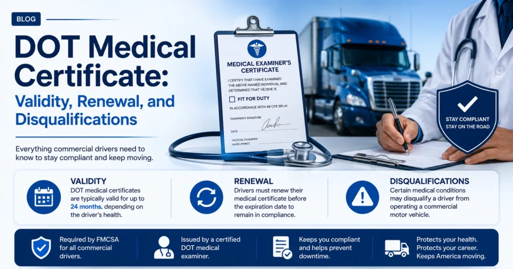 DOT medical certificate guide for drivers