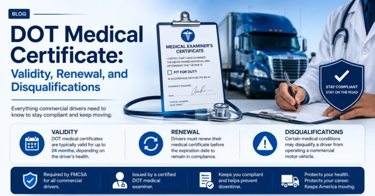 DOT medical certificate guide for drivers