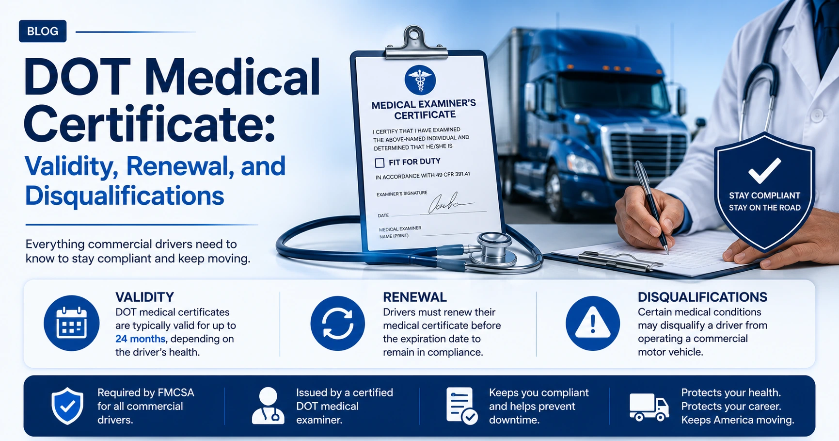 DOT medical certificate guide for drivers