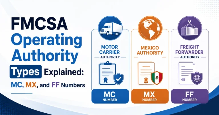 FMCSA authority types