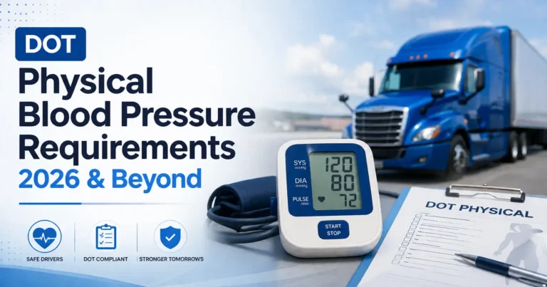 DOT physical blood pressure requirements 2026