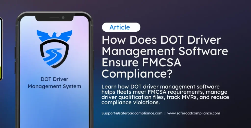 DOT driver management software dashboard showing driver qualification files and compliance tracking