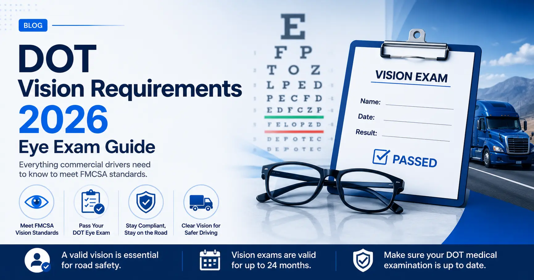 DOT vision requirements for commercial drivers