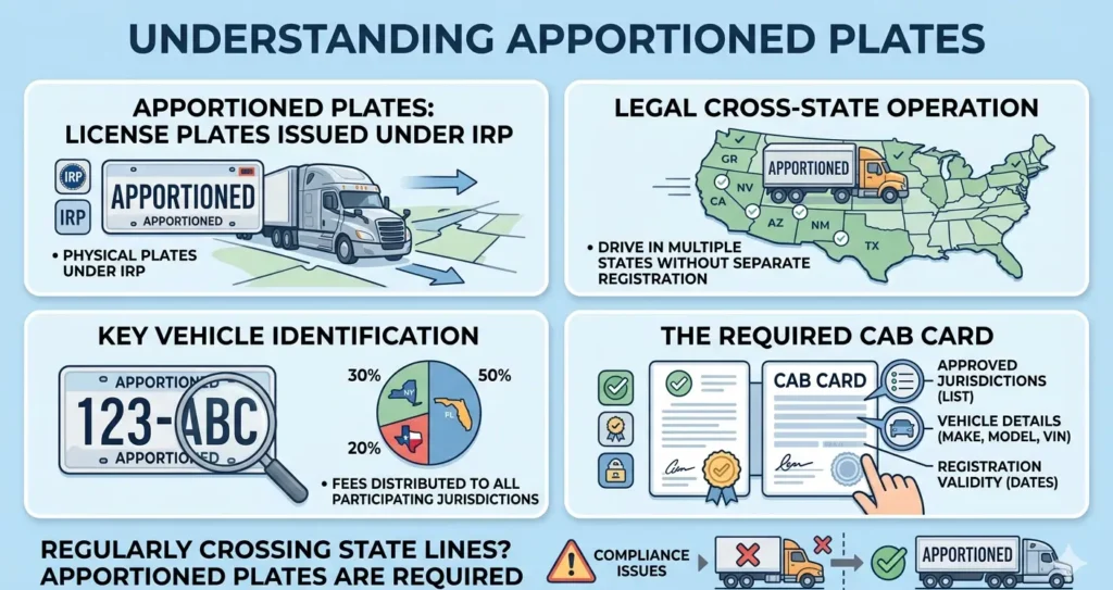 apportioned plate on commercial truck