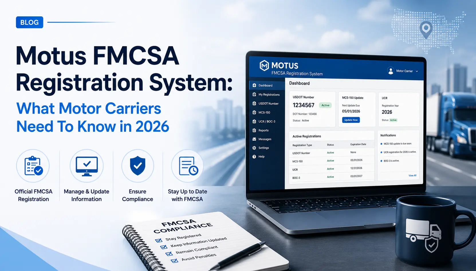 Motus FMCSA registration system overview
