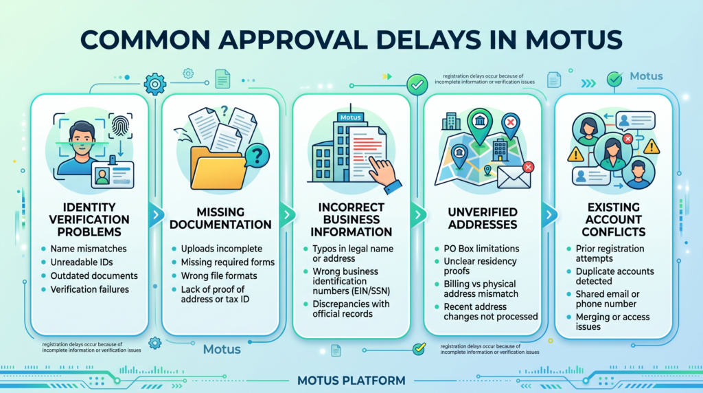Common Approval Delays in Motus