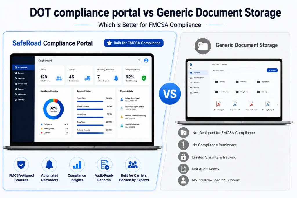 Compliance Portals vs Generic Document Storage