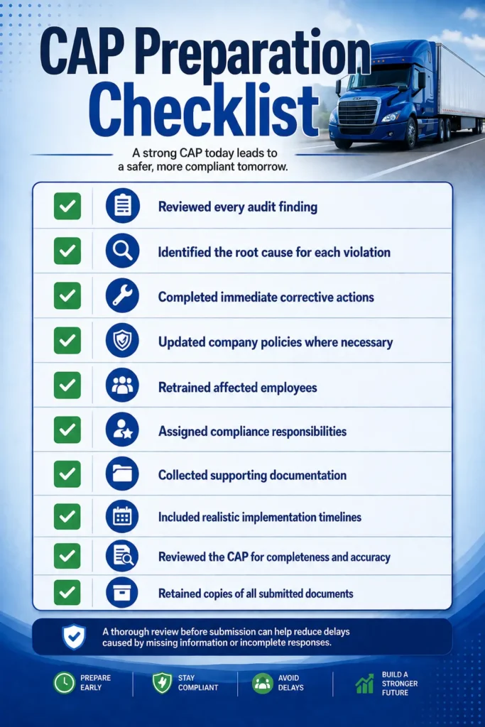 CAP Preparation Checklist