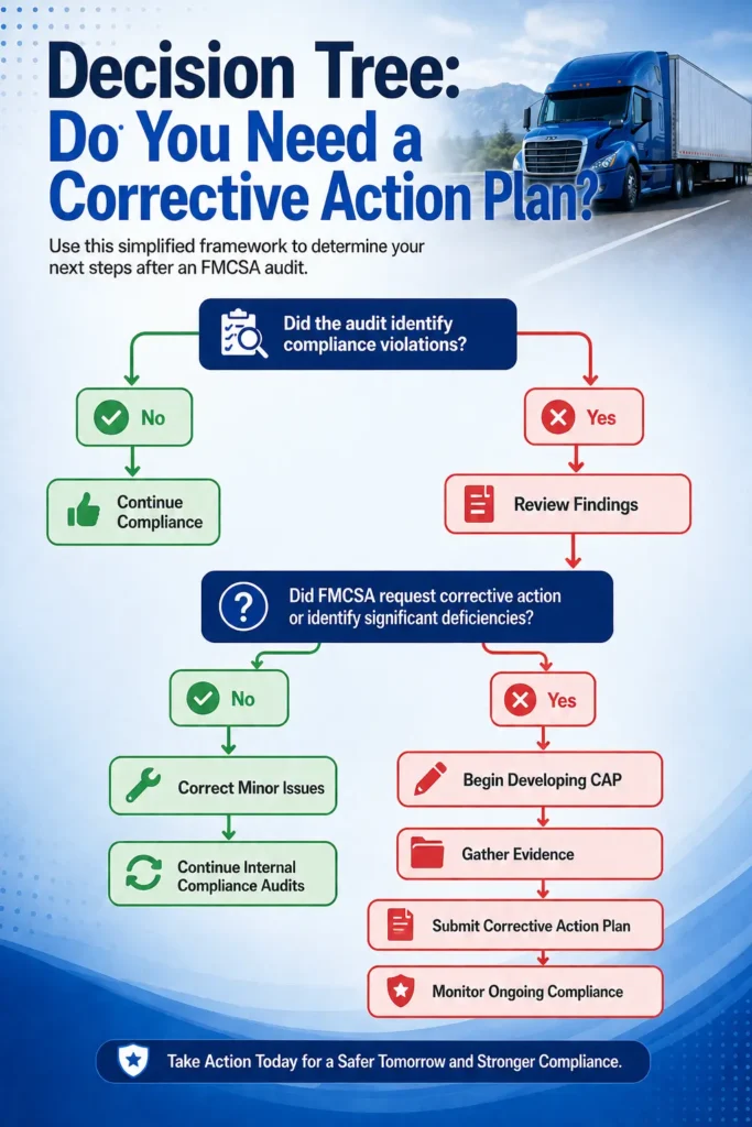 Corrective action plan decision tree