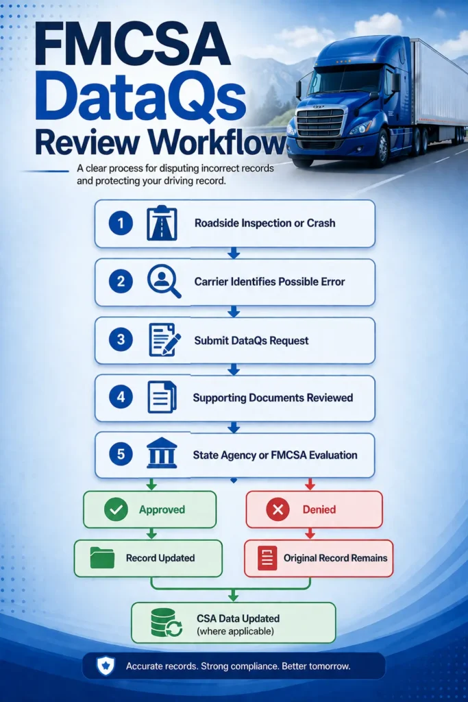 FMCSA DataQs Review Workflow