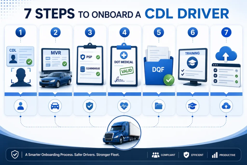 7 Steps to Onboard a CDL Driver