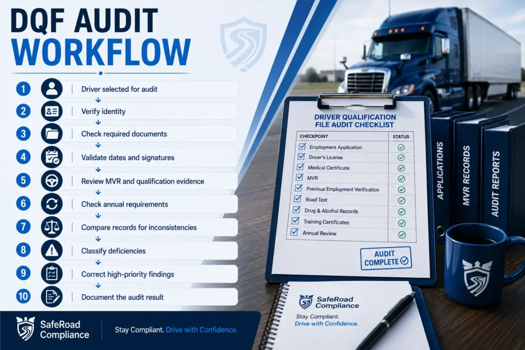 DQF Audit Workflow Infographic
