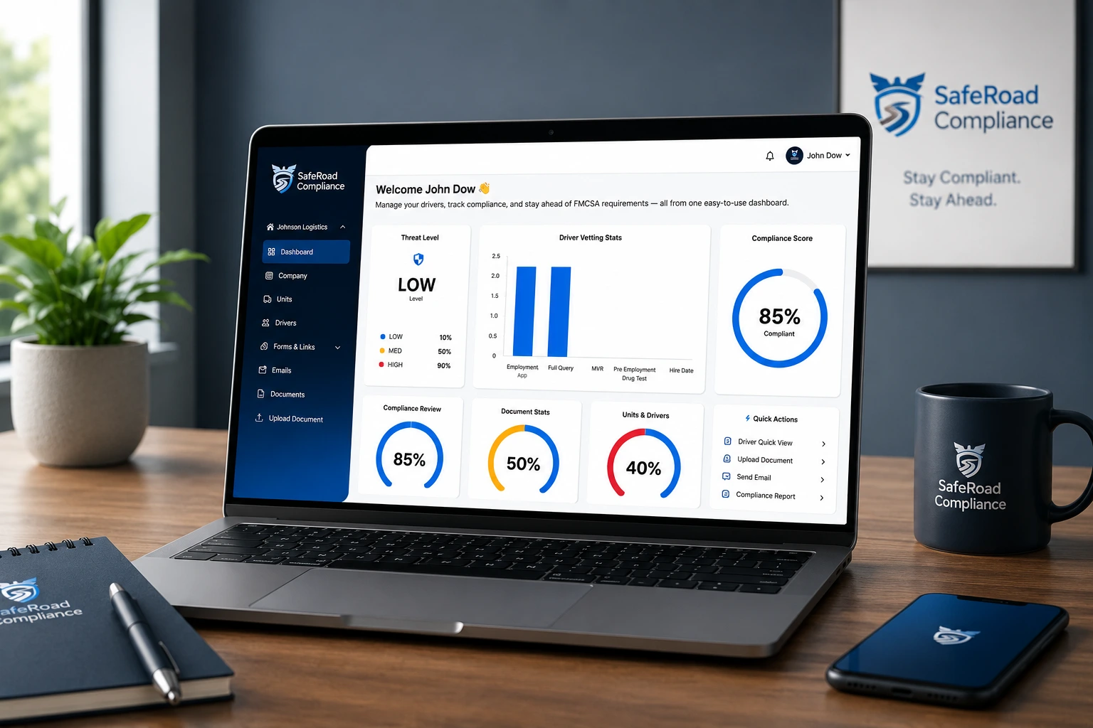 DOT Compliance Portal by SafeRoad Compliance