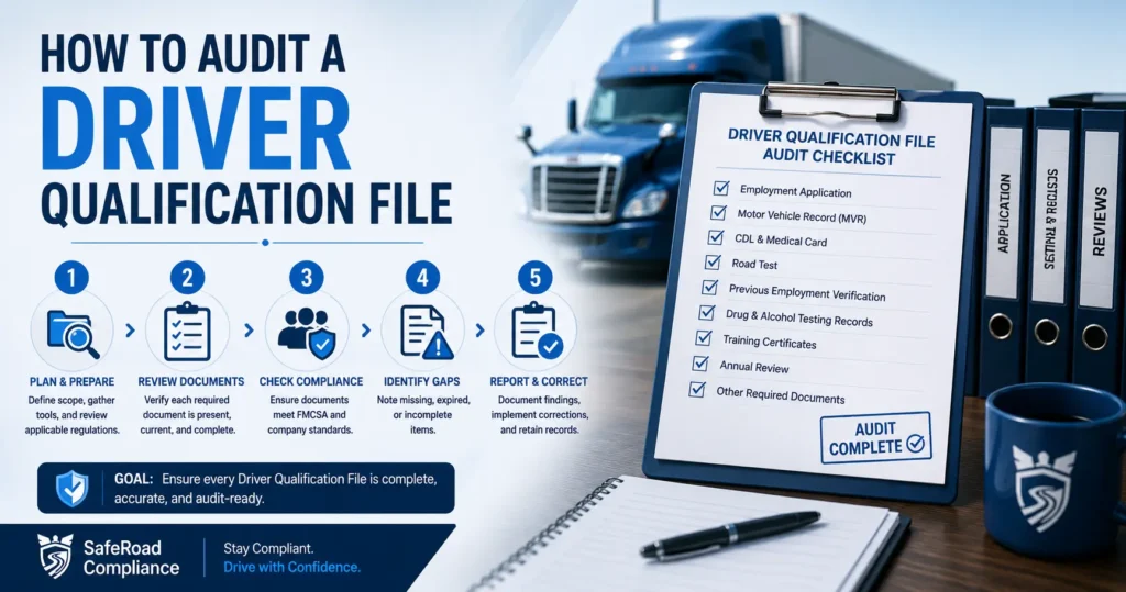 how to audit driver qualification file