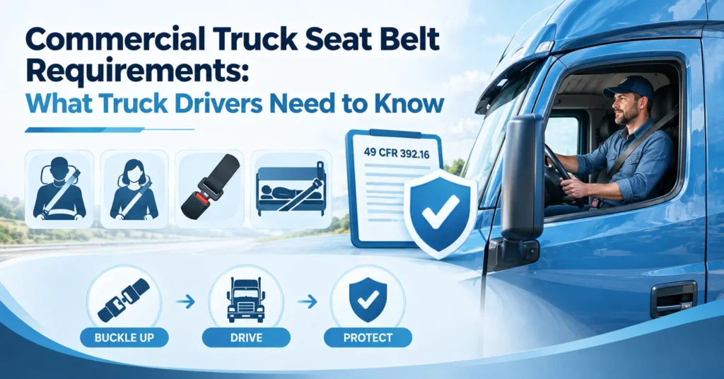Commercial truck seat belt requirements explained