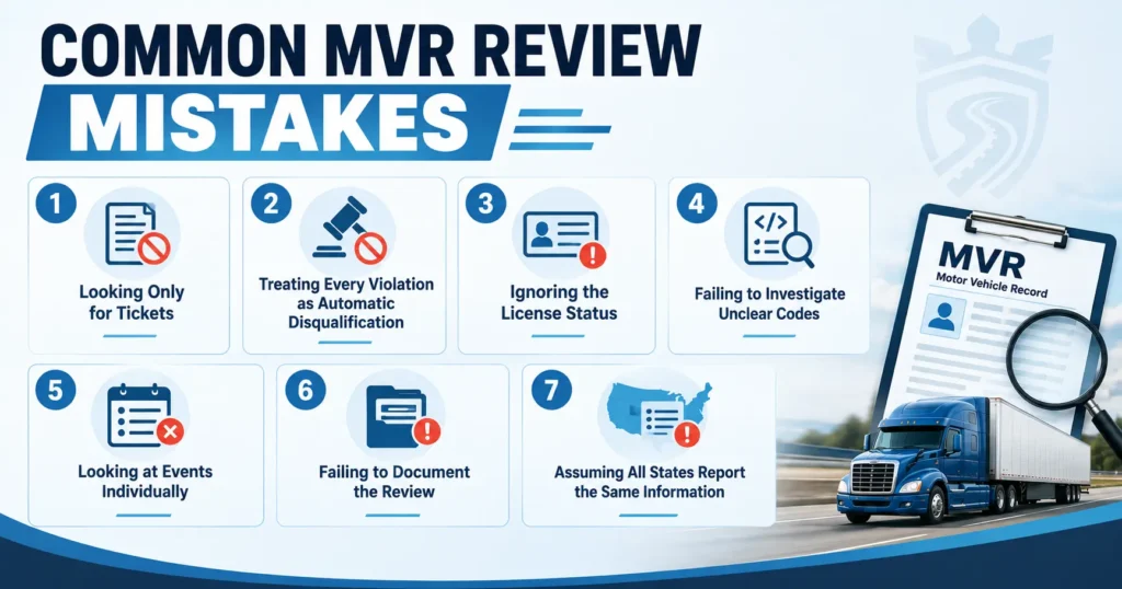 Common MVR Review Mistakes