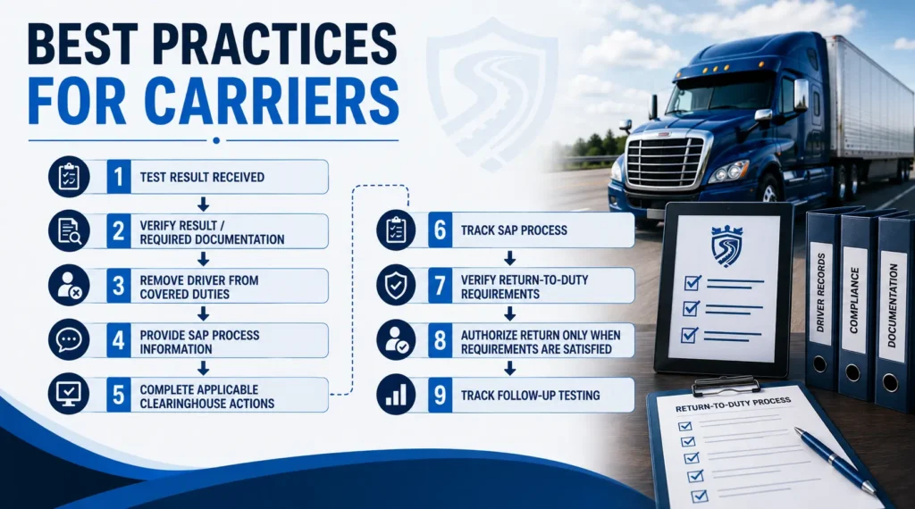 dot drug test best practices for carriers