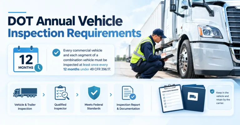 DOT Annual Vehicle Inspection Requirements