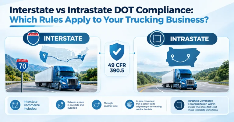 Decision path for interstate vs intrastate DOT compliance requirements